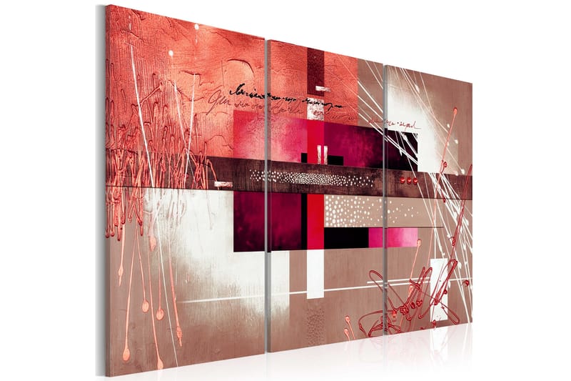 Tavla Autumn Infatuation 90X60 Röd, Artgeist sp. z o. o.