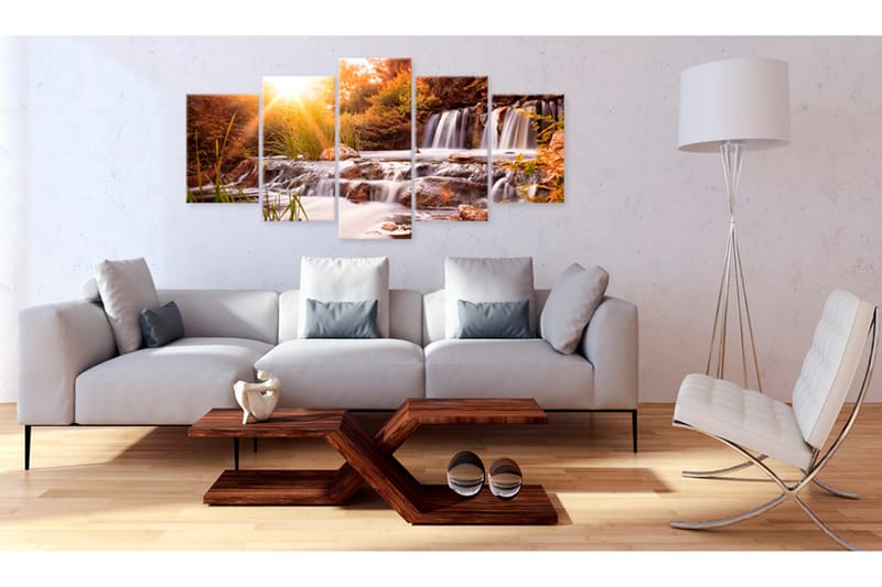 Tavla Autumn'S Valley 100X50 Flerfärgad|Vit - Artgeist sp. z o. o. - Inredning & dekor - Tavlor & konst - Canvastavla