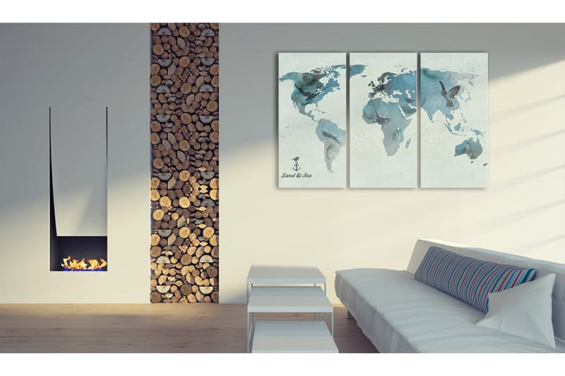 TAVLA Avian migration Triptych 90x60 - Artgeist sp. z o. o. - Inredning & dekor - Tavlor & konst - Canvastavla