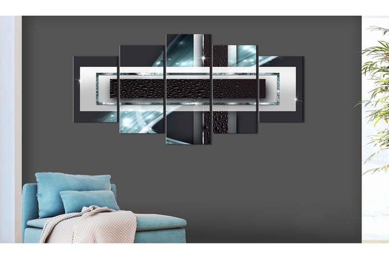 Tavla Azure Rain 100x50 - Artgeist sp. z o. o. - Inredning & dekor - Tavlor & konst - Canvastavla