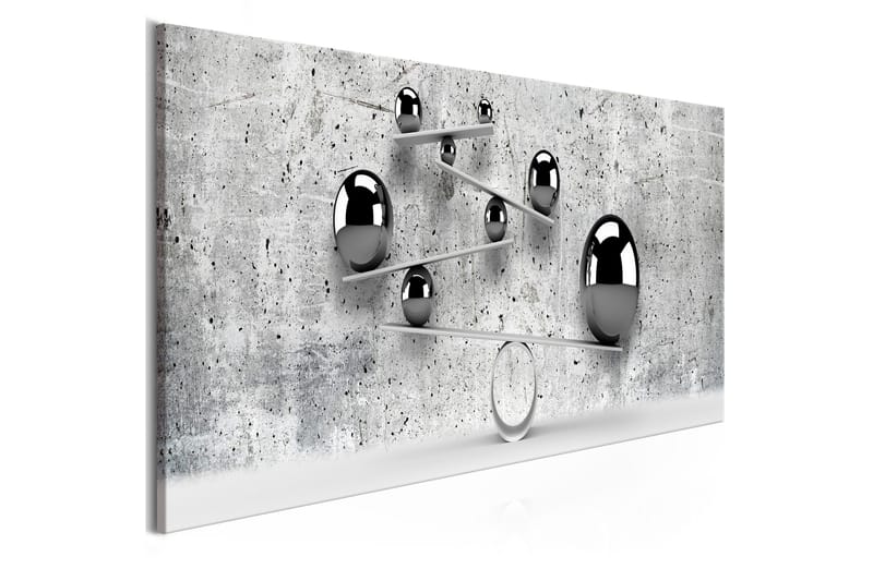 Tavla Balls And Concrete 1 Part Narrow 150x50, Artgeist sp. z o. o.