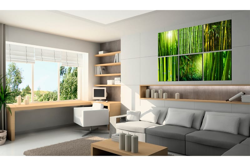 Tavla Bamboo Has Many Faces 60x40 - Artgeist sp. z o. o. - Inredning & dekor - Tavlor & konst - Canvastavla