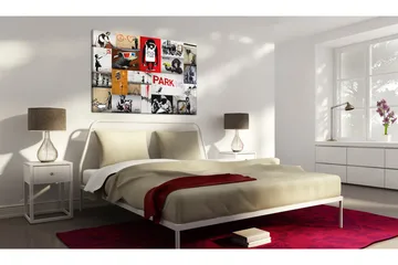 Tavla Banksy collage 120x80 - Artgeist sp. z o. o. - Inredning & dekor - Tavlor & konst - Canvastavla