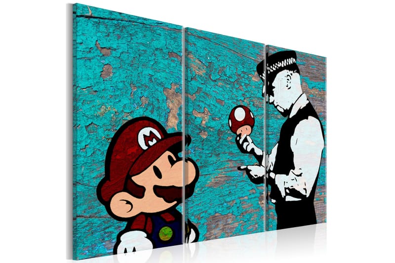 Tavla Banksy Cracked Paint 120x80, Artgeist sp. z o. o.