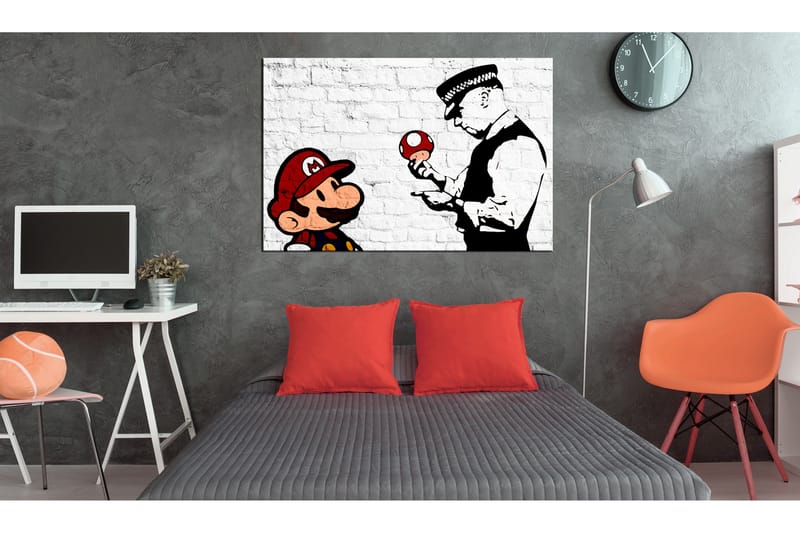 Tavla Banksy on Brick 120x80, Artgeist sp. z o. o.