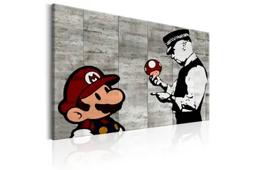 Tavla Banksy on Concrete 120x80 - Artgeist sp. z o. o. - Inredning & dekor - Tavlor & konst - Canvastavla