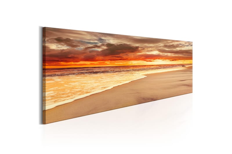 Tavla Beach Beatiful Sunset 120X40 Orange|Flerfärgad, Artgeist sp. z o. o.