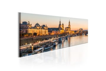 Tavla Beautiful Dresden 120X40 Orange|Flerfärgad
