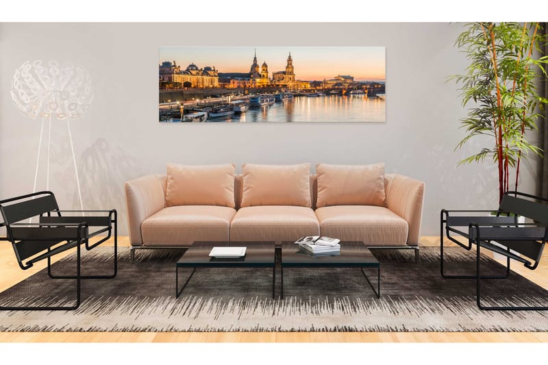 Tavla Beautiful Dresden 135X45 Orange|Flerfärgad - Artgeist sp. z o. o. - Inredning & dekor - Tavlor & konst - Canvastavla