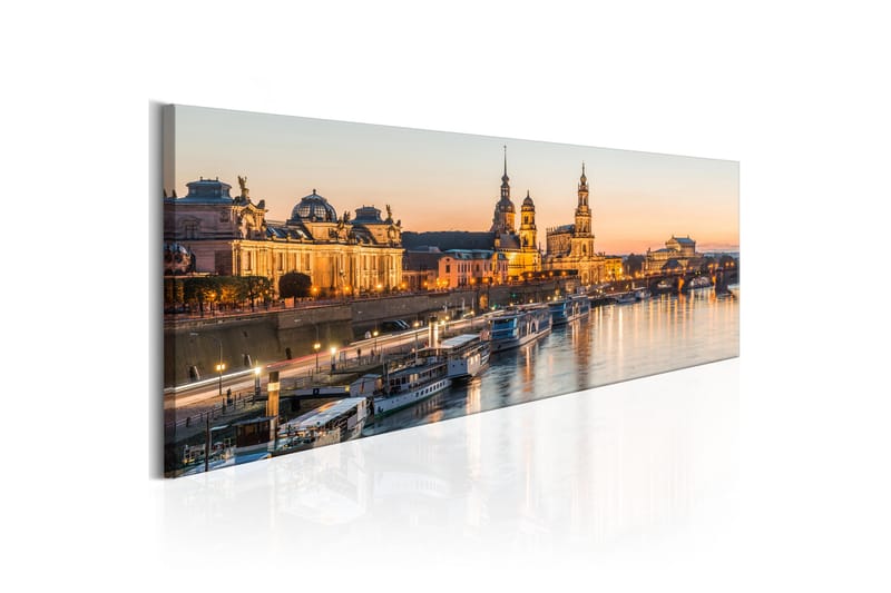 Tavla Beautiful Dresden 135X45 Orange|Flerfärgad, Artgeist sp. z o. o.