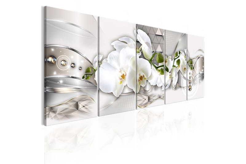 Tavla Beautiful Orchises 225x90 - Artgeist sp. z o. o. - Inredning & dekor - Tavlor & konst - Canvastavla