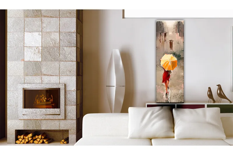 Tavla Beauty In The Rain 40X120 Flerfärgad - Artgeist sp. z o. o. - Inredning & dekor - Tavlor & konst - Canvastavla