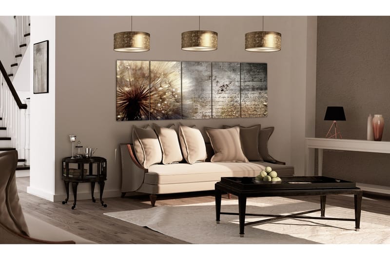 Tavla Beige Dandelion 225x90 - Artgeist sp. z o. o. - Inredning & dekor - Tavlor & konst - Canvastavla