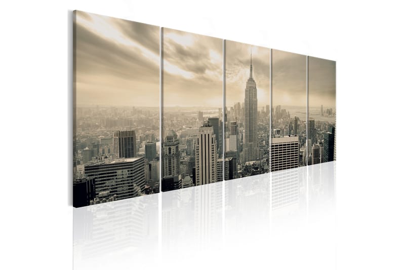 Tavla Beige Manhattan 225X90 Flerfärgad|Vit - Artgeist sp. z o. o. - Inredning & dekor - Tavlor & konst - Canvastavla
