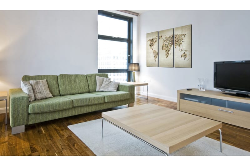 Tavla Beige Nyanser Av Världen Triptych 60x40 - Artgeist sp. z o. o. - Inredning & dekor - Tavlor & konst - Canvastavla