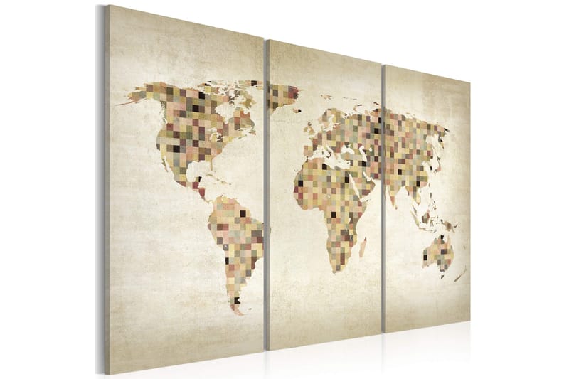 Tavla Beige Nyanser Av Världen Triptych 60x40 - Artgeist sp. z o. o. - Inredning & dekor - Tavlor & konst - Canvastavla