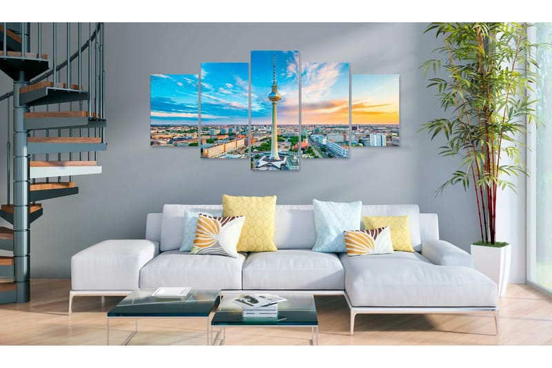 Tavla Berlin Tv Tower Germany 100x50 - Artgeist sp. z o. o. - Inredning & dekor - Tavlor & konst - Canvastavla