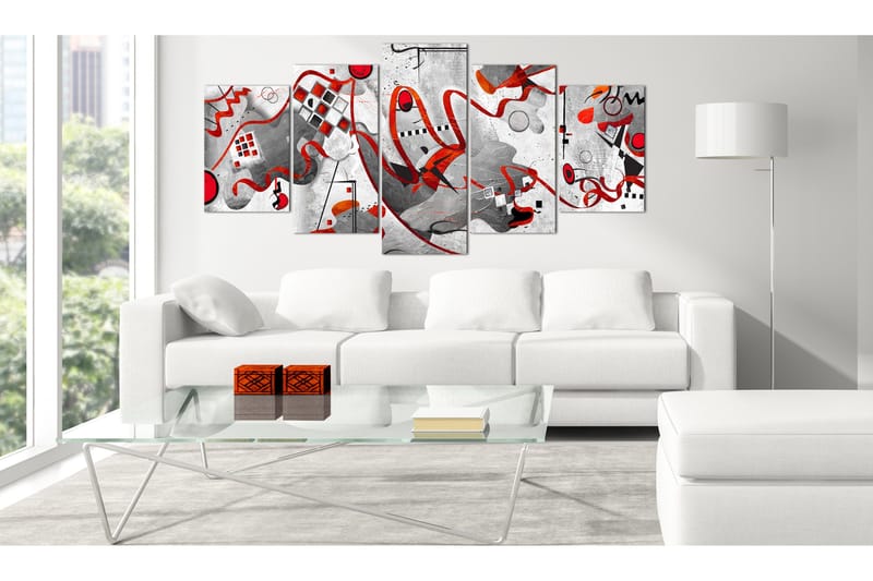 Tavla Between Waves 5 Parts Wide 200x100 - Artgeist sp. z o. o. - Inredning & dekor - Tavlor & konst - Canvastavla