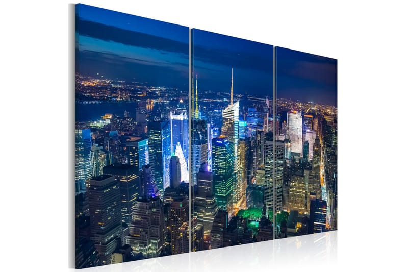 Tavla Bird´S Eye View Of New York City By Night 60x40, Artgeist sp. z o. o.