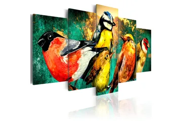 Tavla Birds Meeting 100x50 - Artgeist sp. z o. o. - Inredning & dekor - Tavlor & konst - Canvastavla
