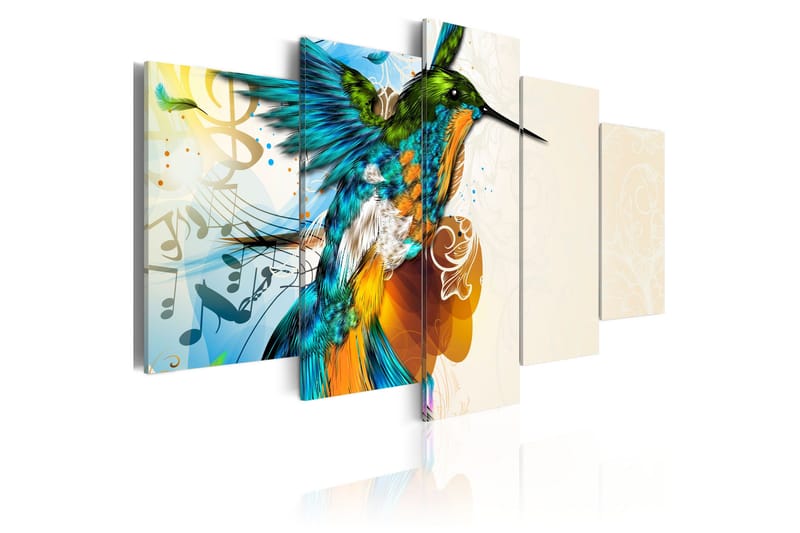 Tavla Bird's Music 5 Pieces 200x100, Artgeist sp. z o. o.