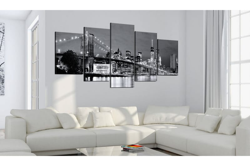 Tavla Black-And-White Glimpse 200x100 - Artgeist sp. z o. o. - Inredning & dekor - Tavlor & konst - Canvastavla