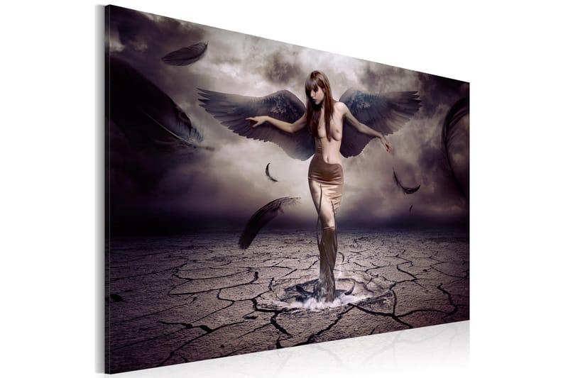 Tavla Black angel 120x80, Artgeist sp. z o. o.
