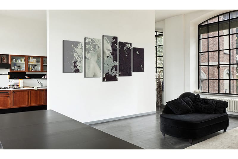 Tavla Black Or White? 5 Pieces 200x100 - Artgeist sp. z o. o. - Inredning & dekor - Tavlor & konst - Canvastavla