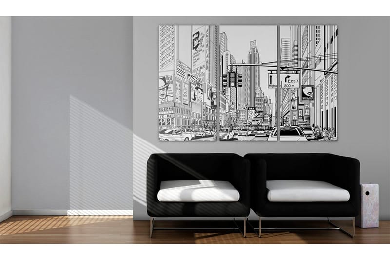 Tavla Black & white comic style 90x60 - Artgeist sp. z o. o. - Inredning & dekor - Tavlor & konst - Canvastavla