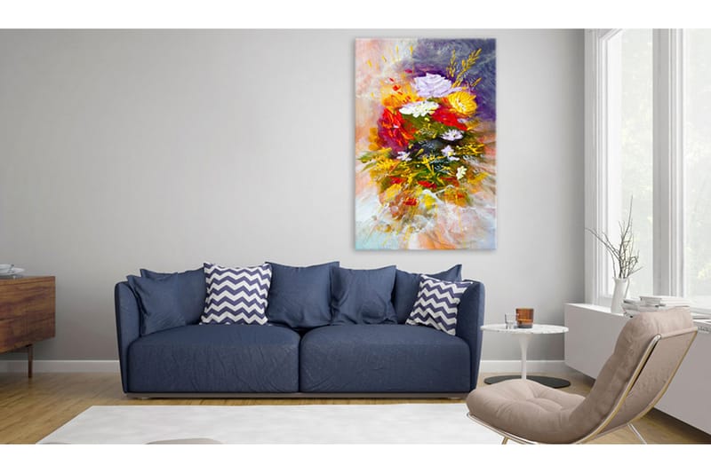 TAVLA Blommor i augusti 80x120 - Artgeist sp. z o. o. - Inredning & dekor - Tavlor & konst - Canvastavla