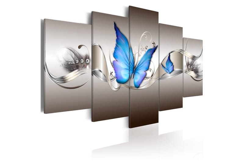 Tavla Blue Butterflies 200x100, Artgeist sp. z o. o.