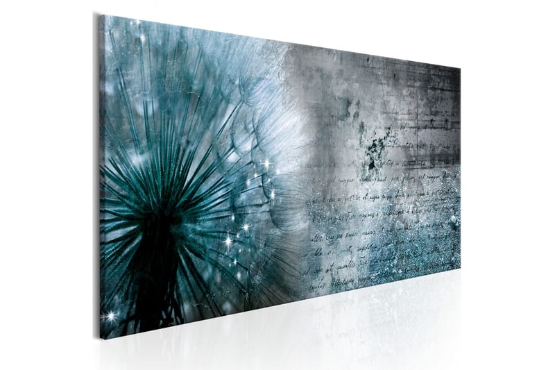 Tavla Blue Dandelion 120X40 Blå, Artgeist sp. z o. o.