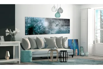 Tavla Blue Dandelion 150x50 - Artgeist sp. z o. o. - Inredning & dekor - Tavlor & konst - Canvastavla