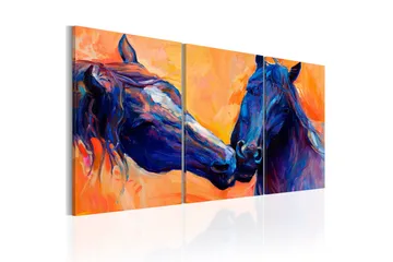 Tavla Blue Horses 120x60 - Artgeist sp. z o. o. - Inredning & dekor - Tavlor & konst - Canvastavla