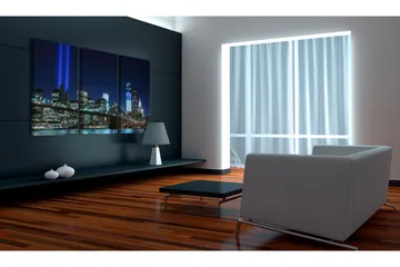Tavla Blue lights in New York 90x60 - Artgeist sp. z o. o. - Inredning & dekor - Tavlor & konst - Canvastavla