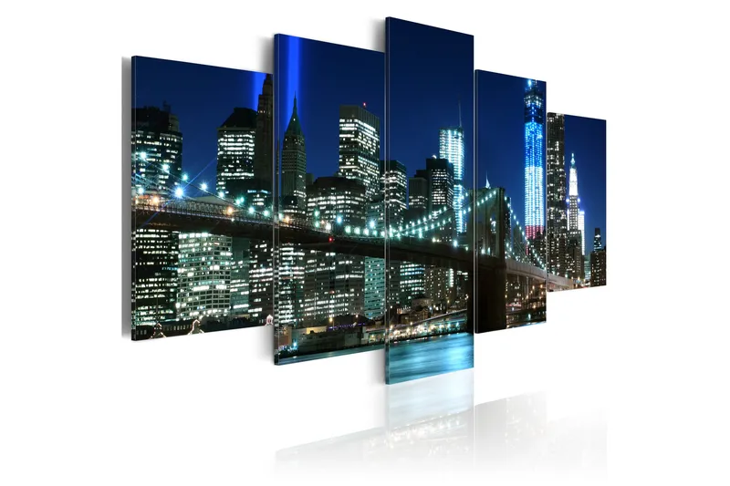 Tavla Blue Nyc 200x100 - Artgeist sp. z o. o. - Inredning & dekor - Tavlor & konst - Canvastavla