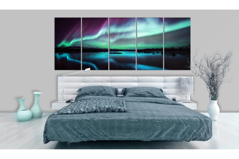 Tavla Blue Ribbons 200x80 - Artgeist sp. z o. o. - Inredning & dekor - Tavlor & konst - Canvastavla