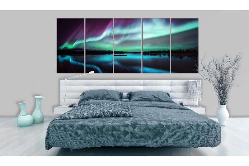 Tavla Blue Ribbons 225X90 Flerfärgad - Artgeist sp. z o. o. - Inredning & dekor - Tavlor & konst - Canvastavla