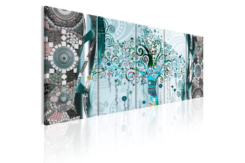 Tavla Blue Tree 225x90 - Artgeist sp. z o. o. - Inredning & dekor - Tavlor & konst - Canvastavla