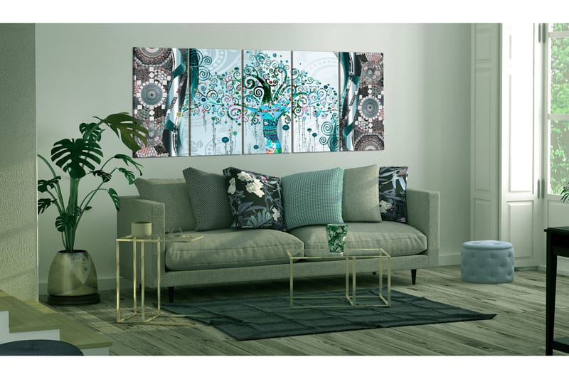 Tavla Blue Tree 225X90 Flerfärgad - Artgeist sp. z o. o. - Inredning & dekor - Tavlor & konst - Canvastavla