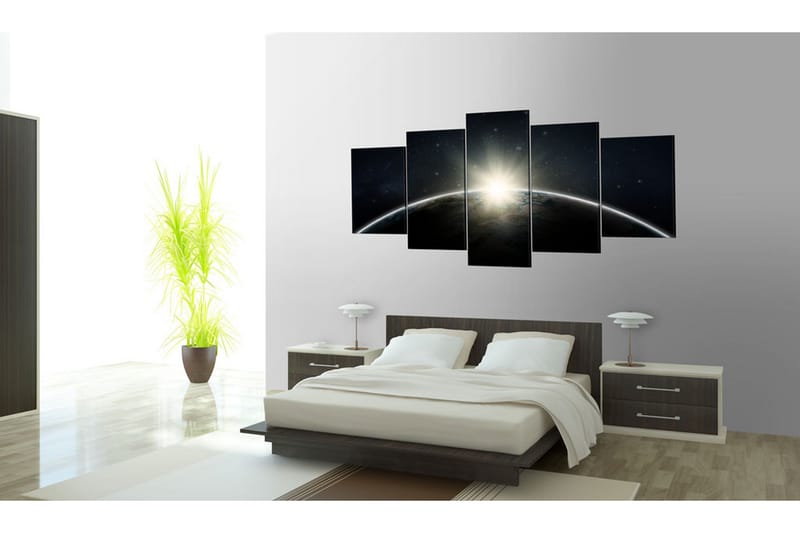 Tavla Blue Planet Earth 100X50 Vit|Svart - Artgeist sp. z o. o. - Inredning & dekor - Tavlor & konst - Canvastavla