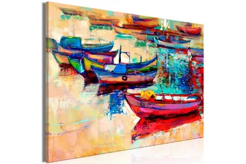 Tavla Boats (1 Part) Wide 90x60 - Artgeist sp. z o. o. - Inredning & dekor - Tavlor & konst - Canvastavla