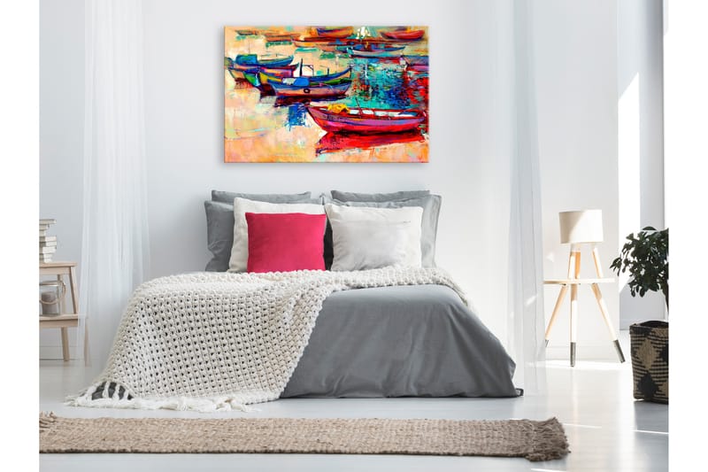 TAVLA Boats (1 Part) Wide 120x80, Artgeist sp. z o. o.