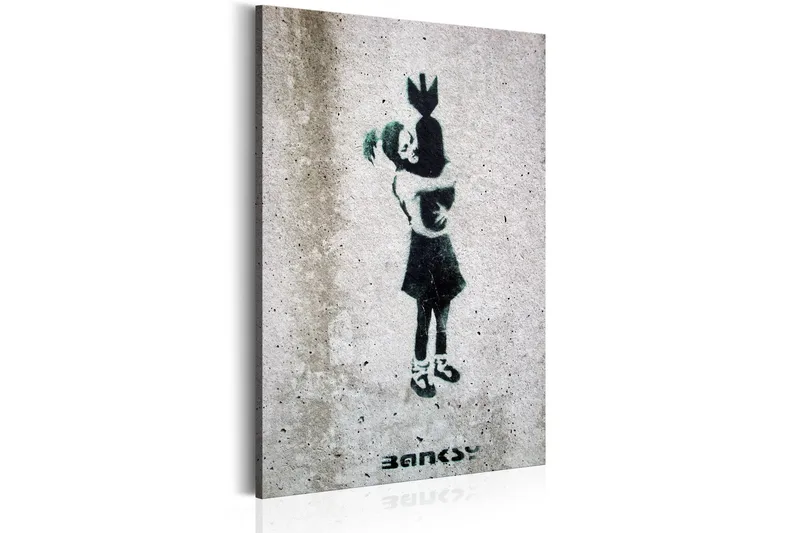Tavla Bomb Hugger By Banksy 80x120 cm