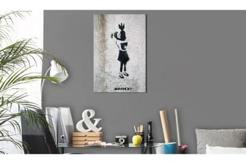 Tavla Bomb Hugger By Banksy 80x120 cm - Inredning & dekor - Tavlor & konst - Canvastavla