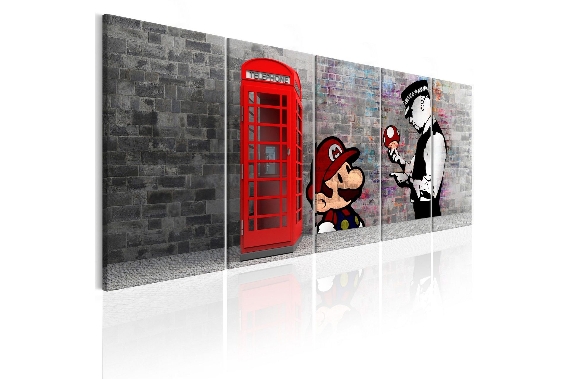 Tavla Brick Graffiti 200x80 - Inredning & dekor - Furniturebox