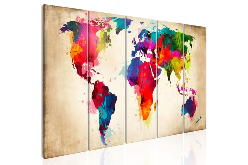 Tavla Bright Continents 200x80 - Artgeist sp. z o. o. - Inredning & dekor - Tavlor & konst - Canvastavla