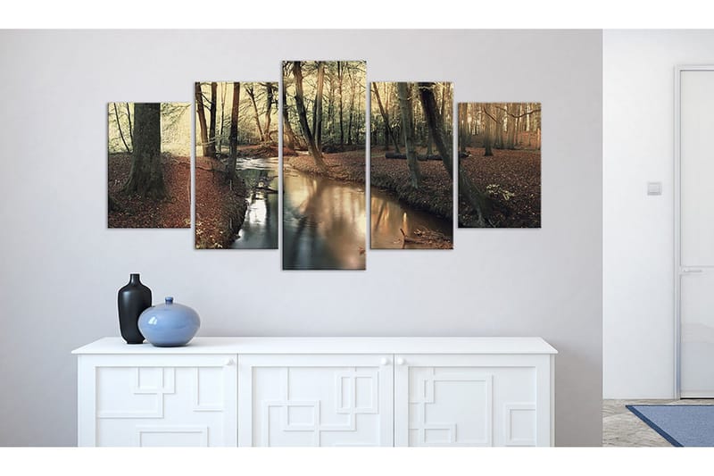 Tavla Brown Autumn Forest 100x50 - Artgeist sp. z o. o. - Inredning & dekor - Tavlor & konst - Canvastavla