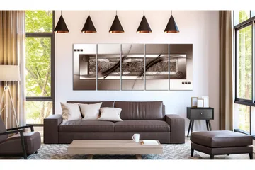 Tavla Brown Gradient 200x80 - Artgeist sp. z o. o. - Inredning & dekor - Tavlor & konst - Canvastavla
