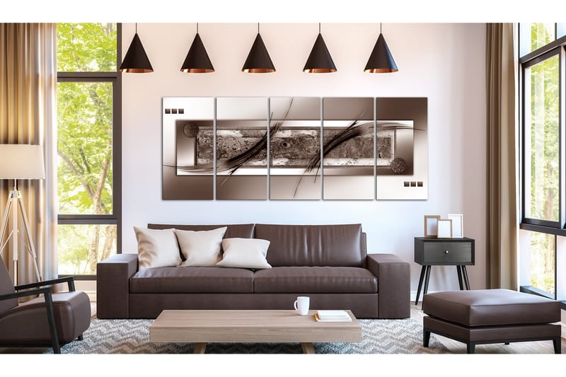 Tavla Brown Gradient 200x80 - Artgeist sp. z o. o. - Inredning & dekor - Tavlor & konst - Canvastavla